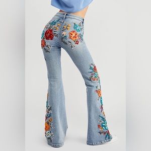 NWT DRIFTWOOD FARRAH JEANS IN FALL FLOWER